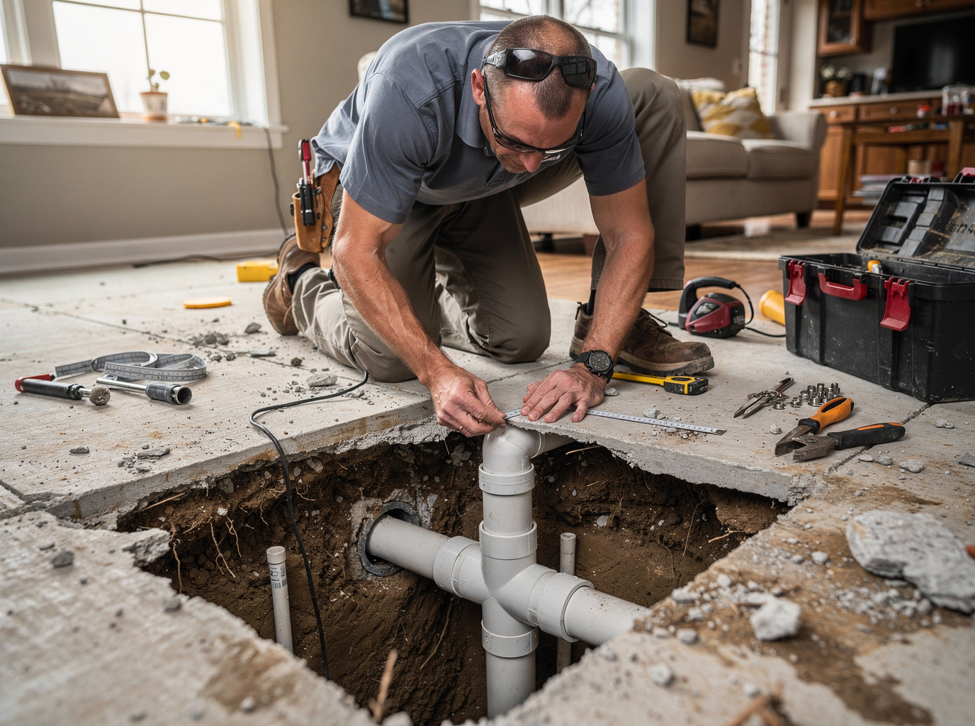 Slab Leak Repair in Olathe, Kansas, KS 66051